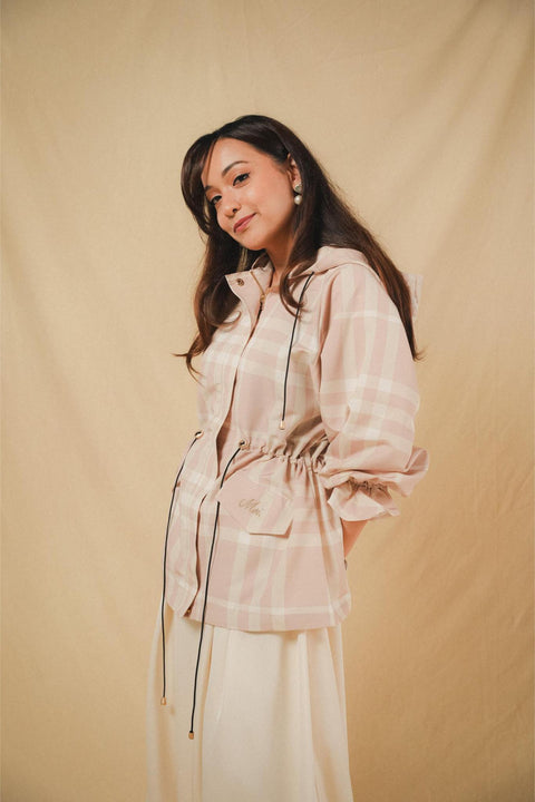 LE COOL PARKA IN PINK TARTAN
