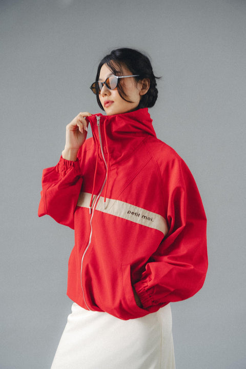 LEON PARKA IN VERMILION