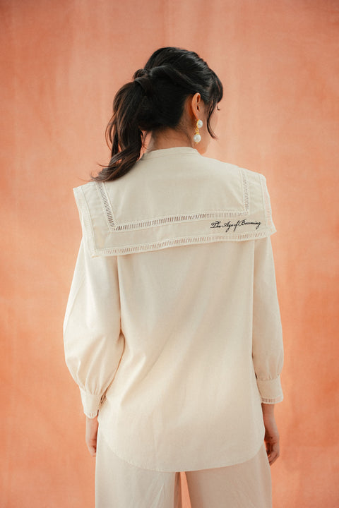 ANxPM ALESSA PICOT BLOUSE