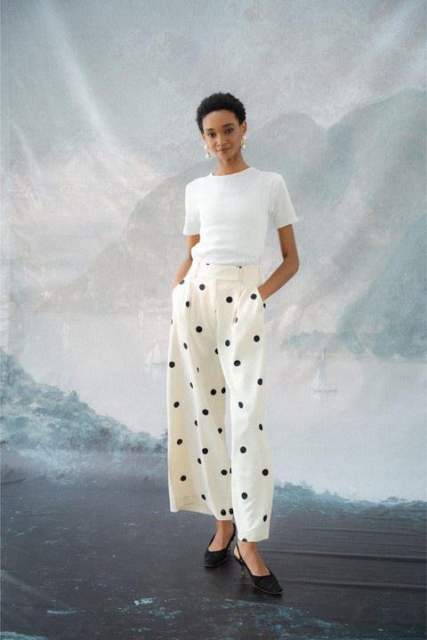 BRERA TROUSERS IN POLKA