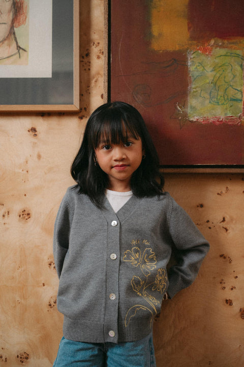 CLASSIC CARDI IN DAFFODIL (KIDS)