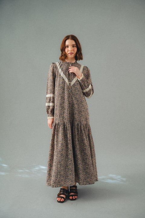 LUNDI DRESS IN MORRIS
