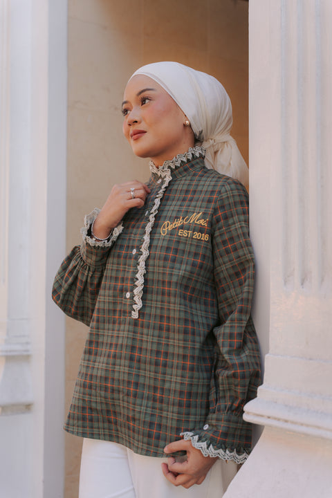 BALZAC SHIRT IN GREEN TARTAN