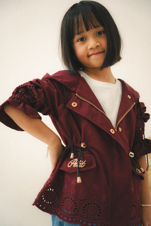 LE COOL PARKA IN BURGUNDY (KIDS)