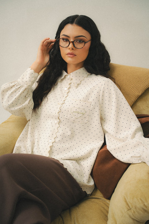 BIANCA SHIRT IN POLKA