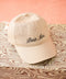 BOW BASEBALL CAP IN BEIGE