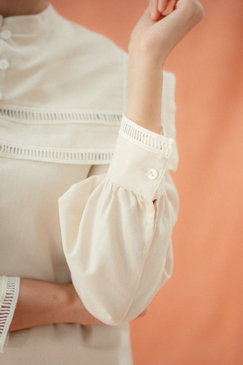 ANxPM ALESSA PICOT BLOUSE