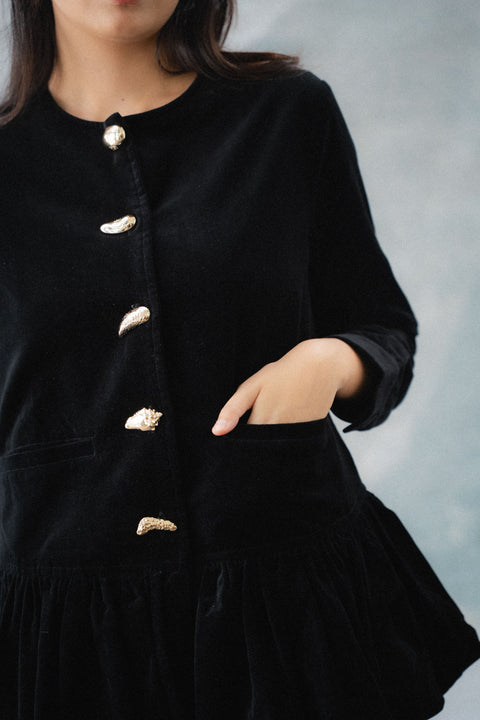 FLORIAN SHIRT IN MIDNIGHT VELVET