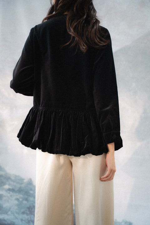 FLORIAN SHIRT IN MIDNIGHT VELVET