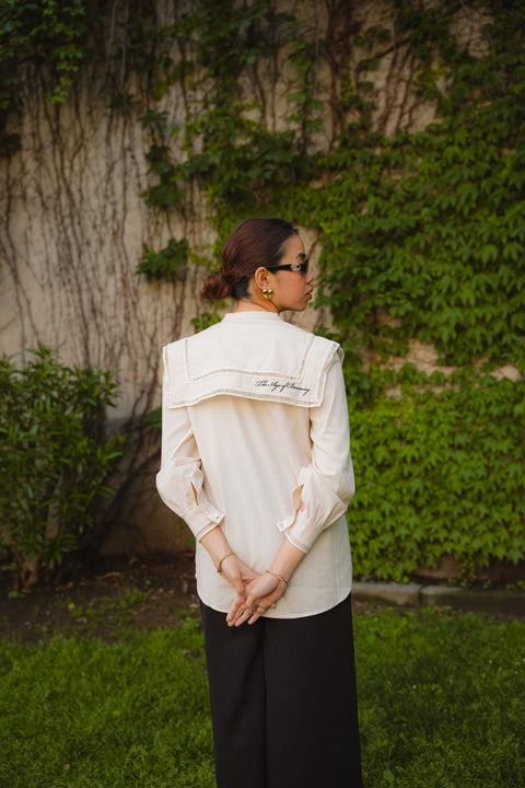 ANxPM ALESSA PICOT BLOUSE