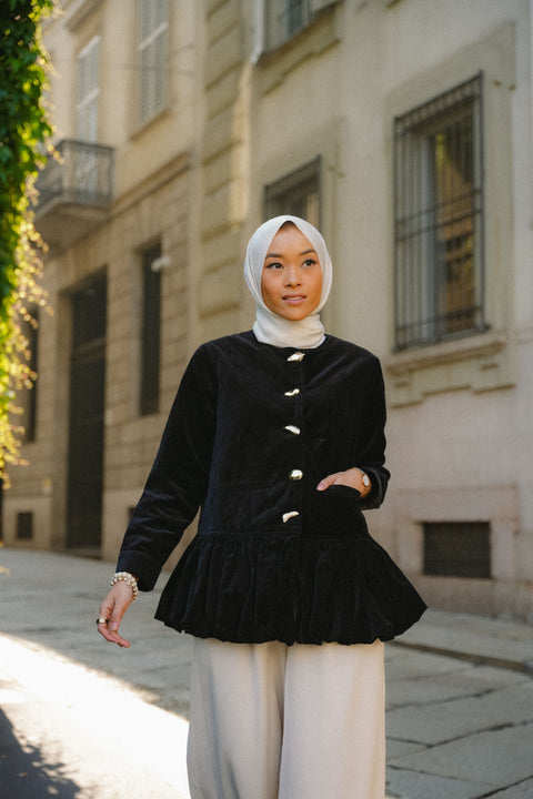 FLORIAN SHIRT IN MIDNIGHT VELVET