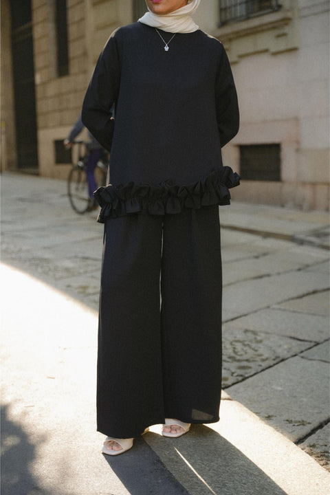 BRERA TROUSERS IN NOIR