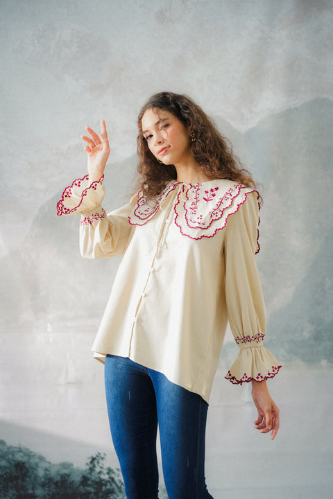 SERENDIPITY BLOUSE IN AMARENA
