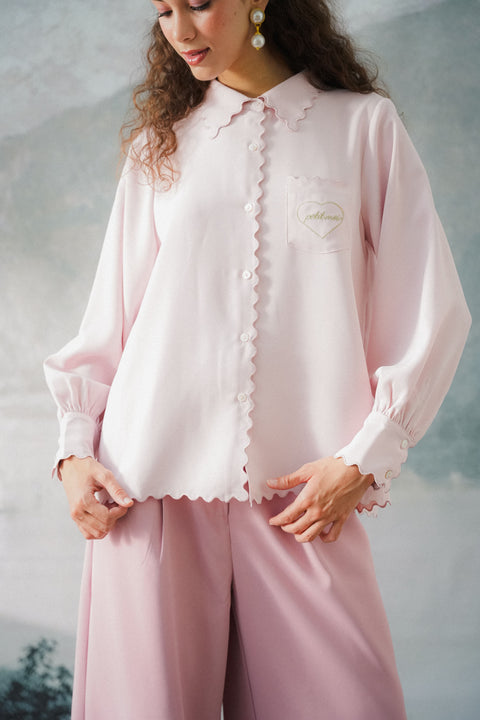 BIANCA SHIRT IN ROSE QUARTZ