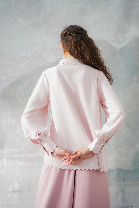 BIANCA SHIRT IN ROSE QUARTZ