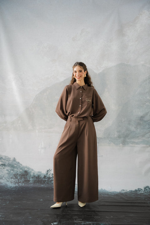 BRERA TROUSERS IN ESPRESSO