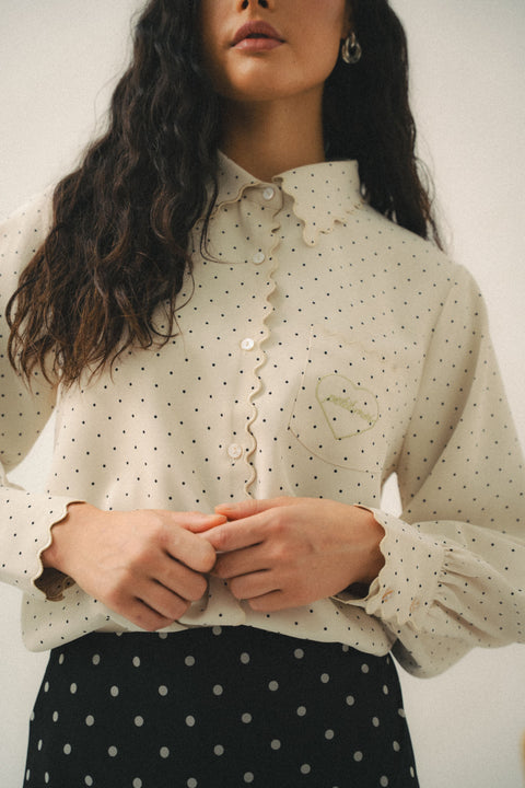 BIANCA SHIRT IN POLKA