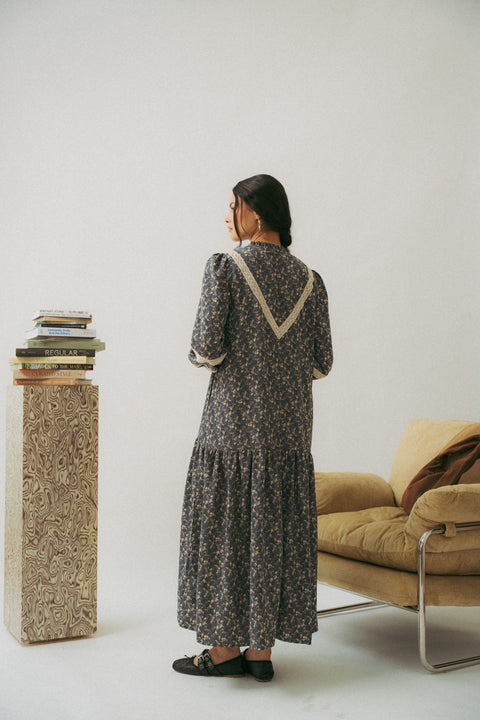 LUNDI DRESS IN MIDNIGHT BLUE