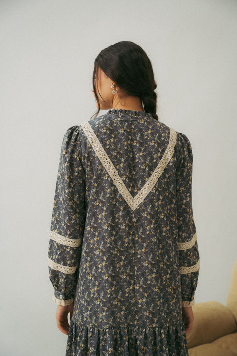 LUNDI DRESS IN MIDNIGHT BLUE