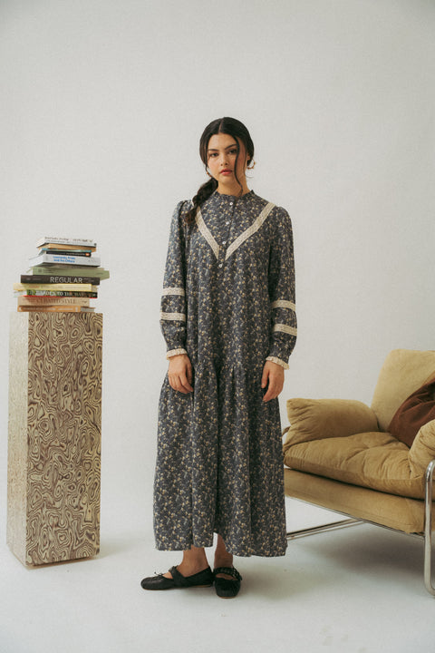 LUNDI DRESS IN MIDNIGHT BLUE