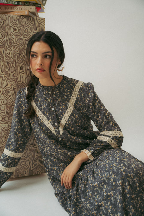 LUNDI DRESS IN MIDNIGHT BLUE