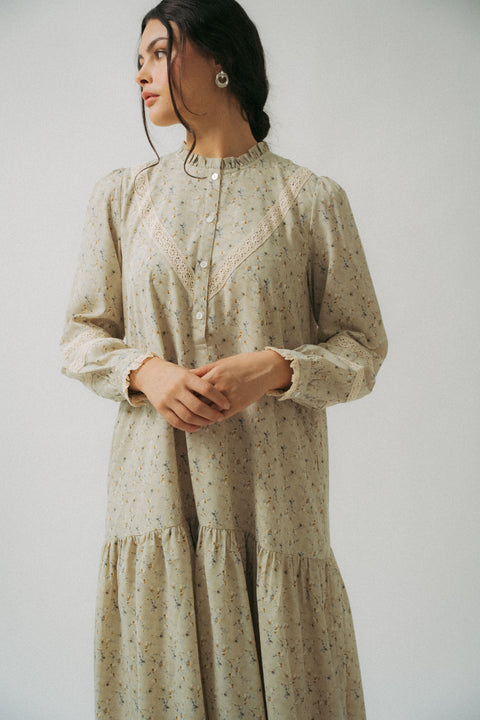 LUNDI DRESS IN VINTAGE GREY