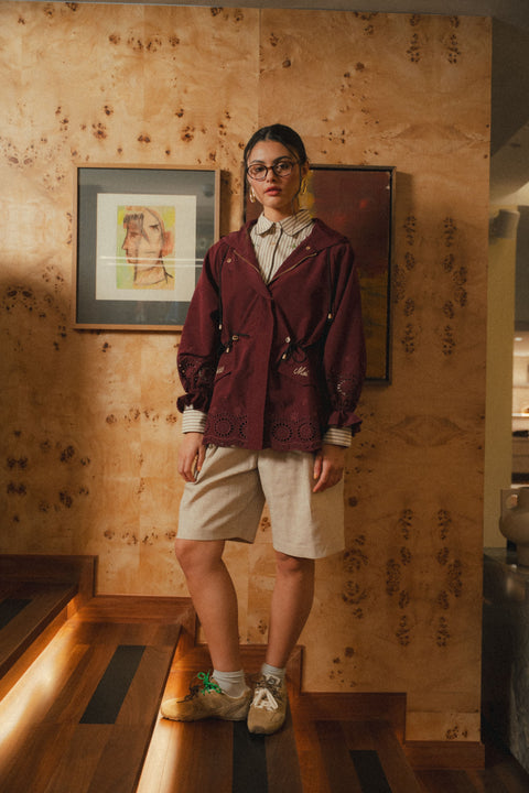 LE COOL PARKA IN BURGUNDY