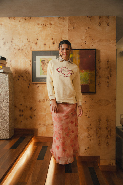 THE MUSE JUMPER IN ECRU