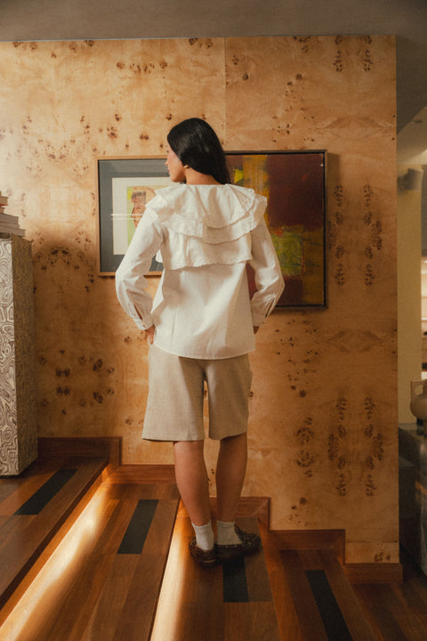 LOREN SHIRT IN PEARL