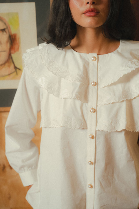 LOREN SHIRT IN PEARL