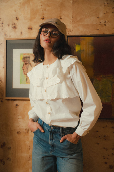 LOREN SHIRT IN PEARL