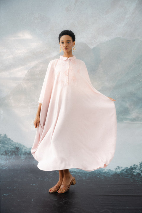 NAHLA KAFTAN IN ROSE QUARTZ