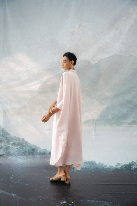 NAHLA KAFTAN IN ROSE QUARTZ