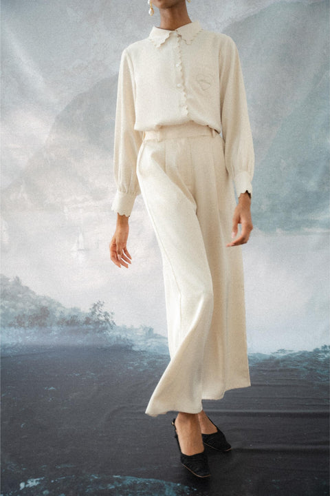 BRERA TROUSERS IN CREMA