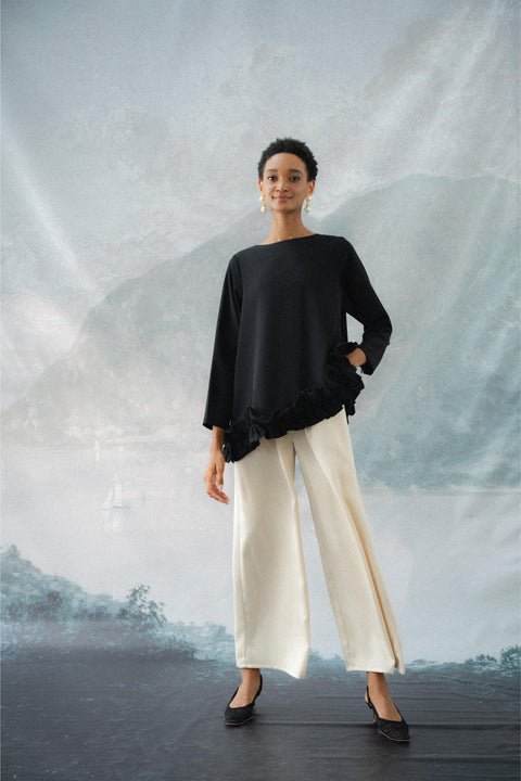 BRERA TROUSERS IN CREMA