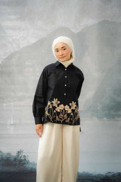 CONTESSA SHIRT IN MIDNIGHT FLORAL