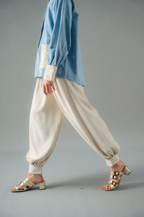 ANAIS BLOUSE IN CHAMBRAY LACE