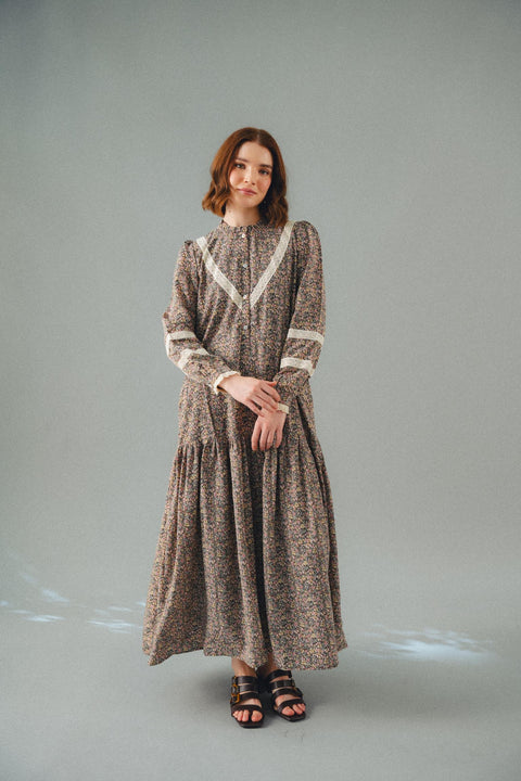 LUNDI DRESS IN MORRIS