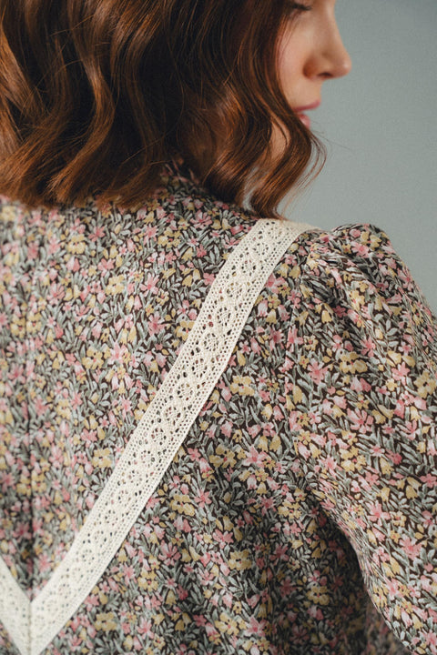 LUNDI DRESS IN MORRIS