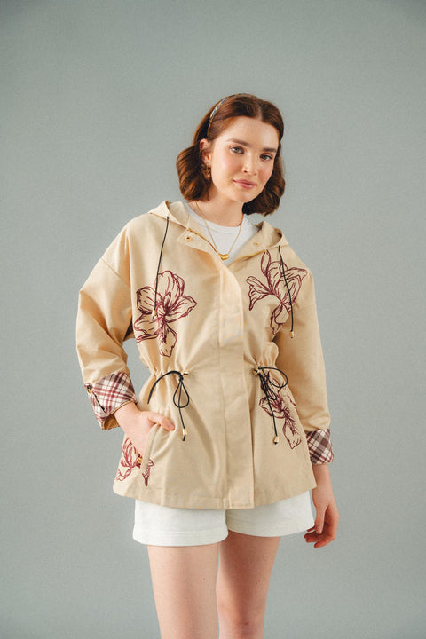 CHELSEA PARKA IN MERLOT