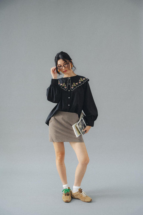 VALENTINA SHIRT IN MOSS