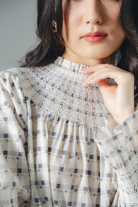KATE BLOUSE IN INDIGO BLUE
