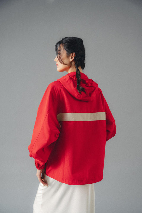 LEON PARKA IN VERMILION