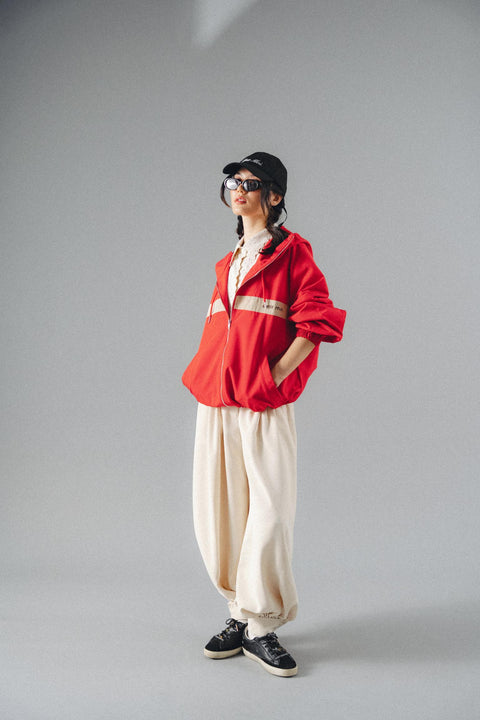 LEON PARKA IN VERMILION