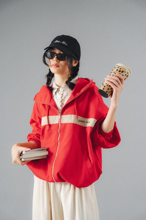 LEON PARKA IN VERMILION