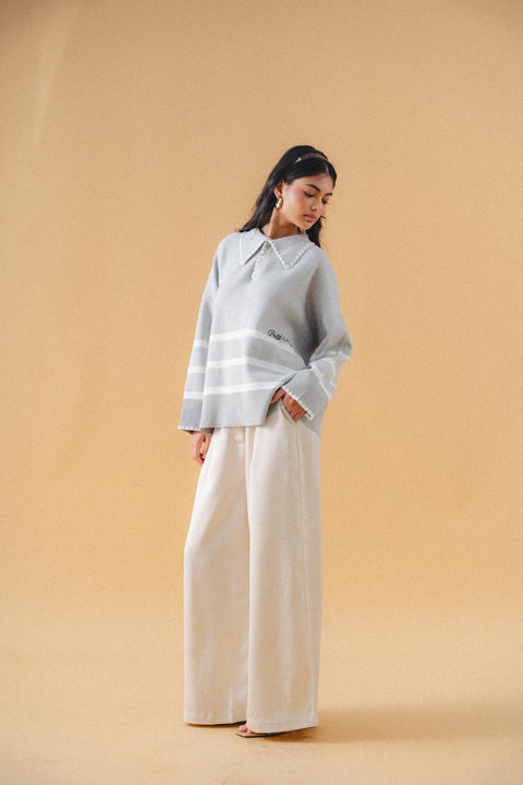 STEVIE POLO KNIT SWEATER
