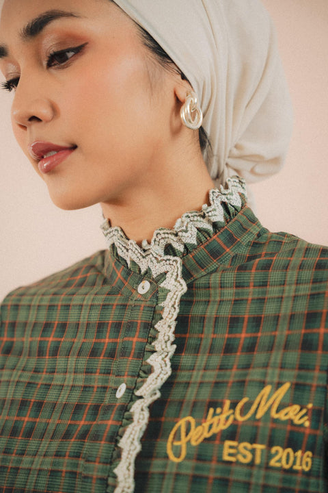 BALZAC SHIRT IN GREEN TARTAN