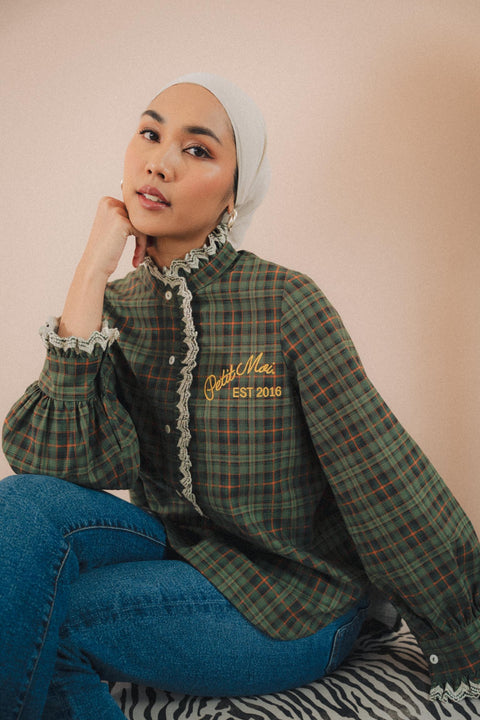 BALZAC SHIRT IN GREEN TARTAN