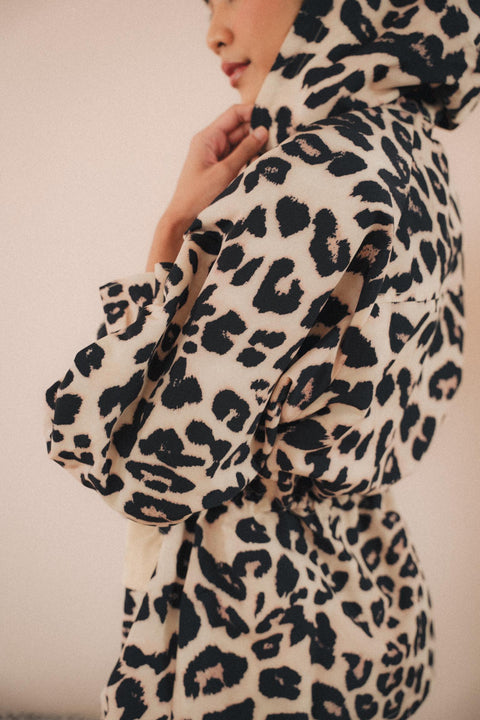 LE COOL PARKA IN LEOPARD