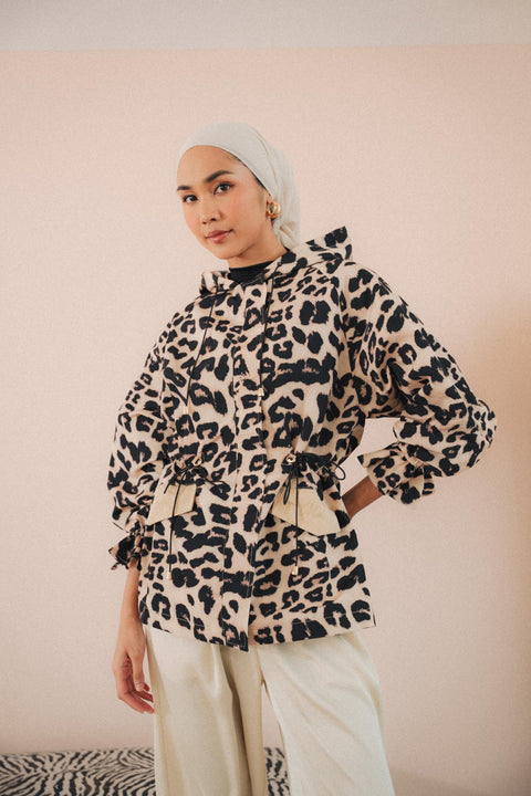 LE COOL PARKA IN LEOPARD